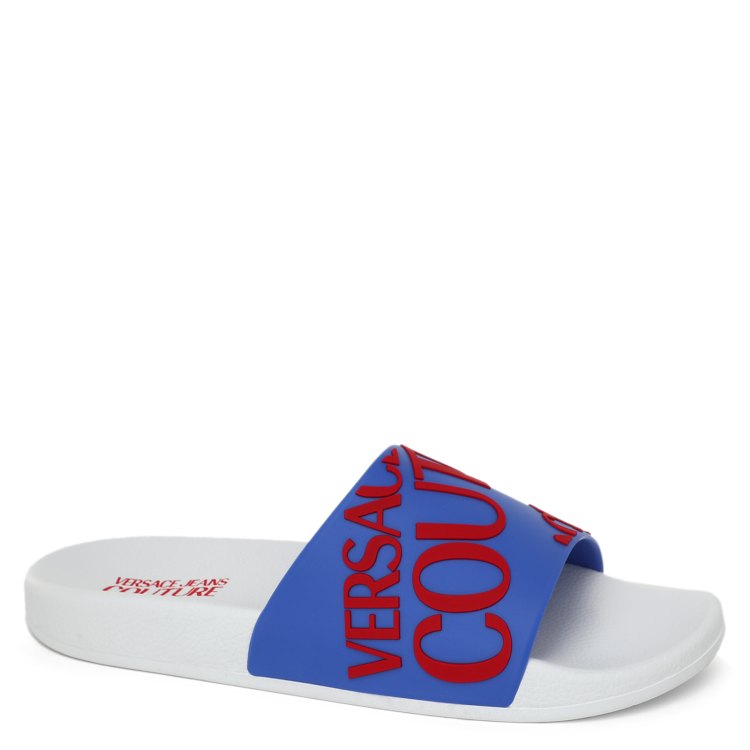 Шлепанцы мужские Versace Jeans Couture 74YA3SQ1 синие 42 EU