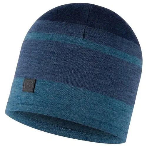 Шапка Buff Merino Move Hat, голубой, синий