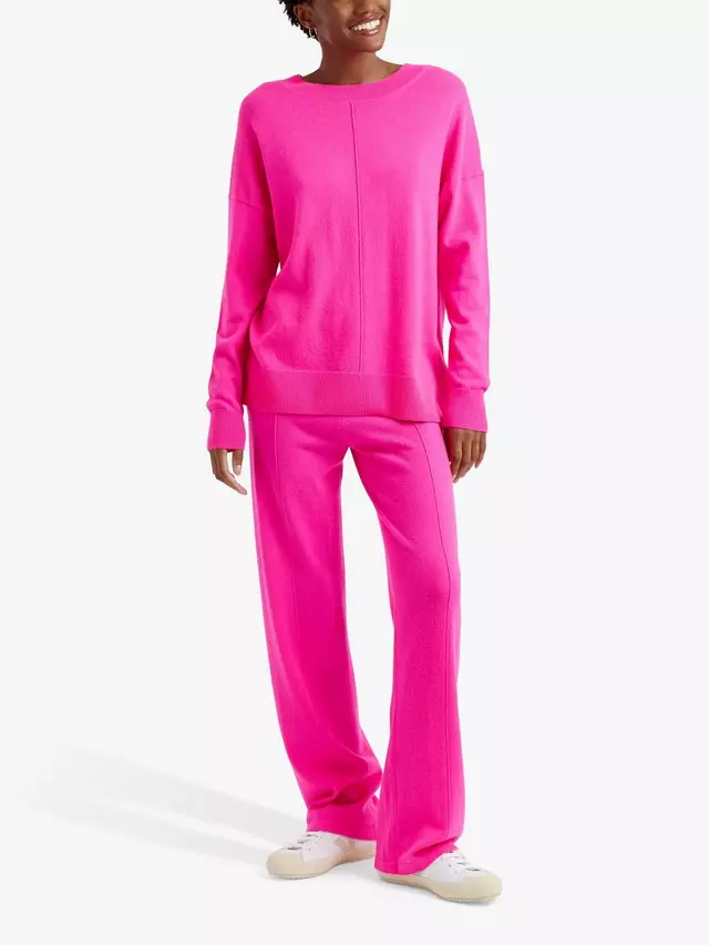 Джемпер Chinti & Parker Wool Cashmere Blend Slouchy, цвет hot/pink