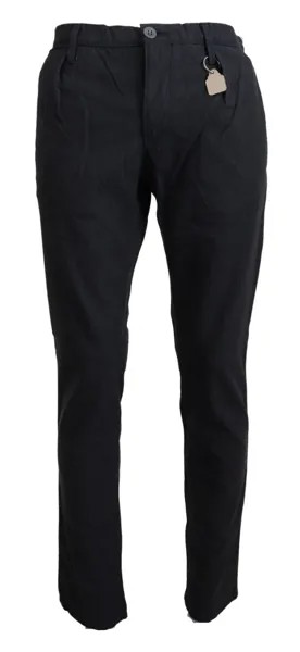Брюки SIVIGLIA Черное хлопковое платье Формальные прямые брюки IT46/W32/S 300 долларов США