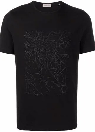 Corneliani футболка из джерси с графичным принтом