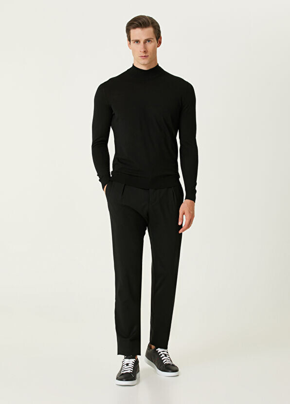 Шерстяные брюки Kiton, черный