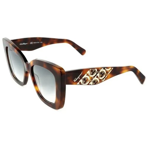 Солнцезащитные очки Salvatore Ferragamo, квадратные, для женщин