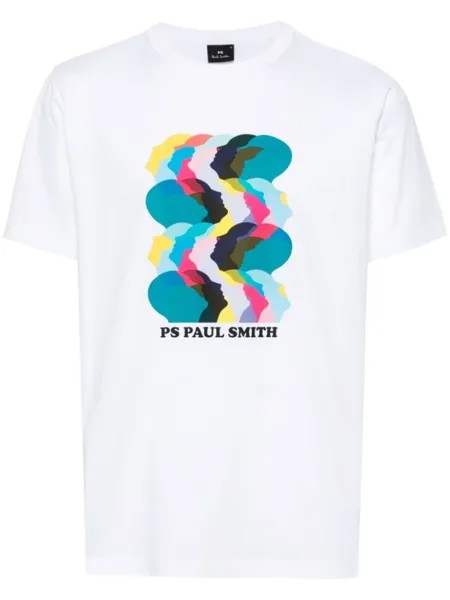 PS Paul Smith футболка Heads Up с логотипом, белый
