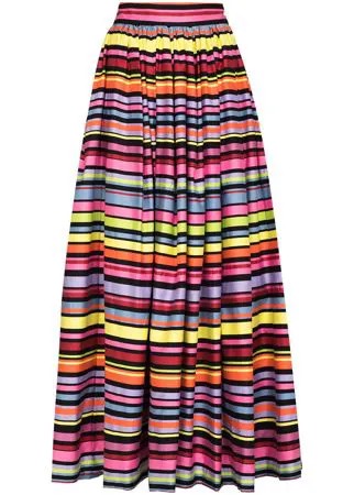 Mira Mikati полосатая юбка макси со сборками