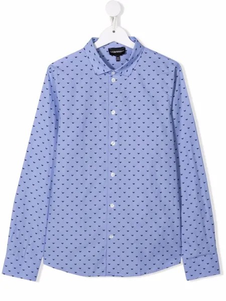 Emporio Armani Kids рубашка с логотипом
