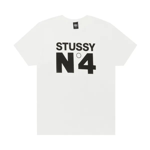 Футболка Stussy No. 4 'White', белый