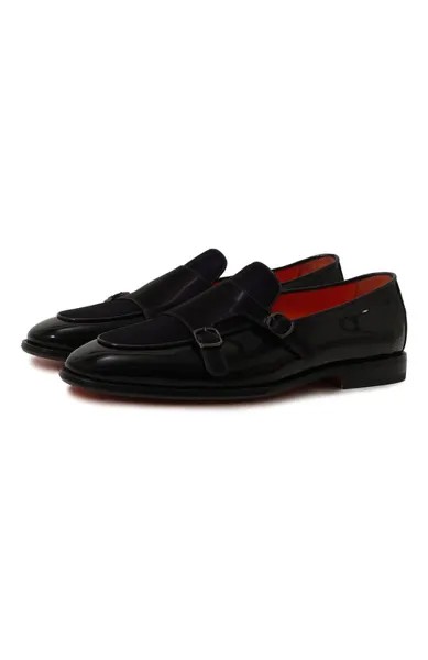 Кожаные монки Santoni