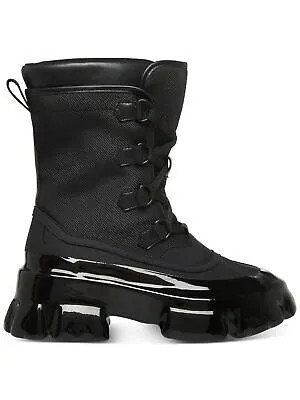 STEVE MADDEN Женские черные дождевые сапоги на подошве с выступами и круглым носком на блочном каблуке, размер 7 м