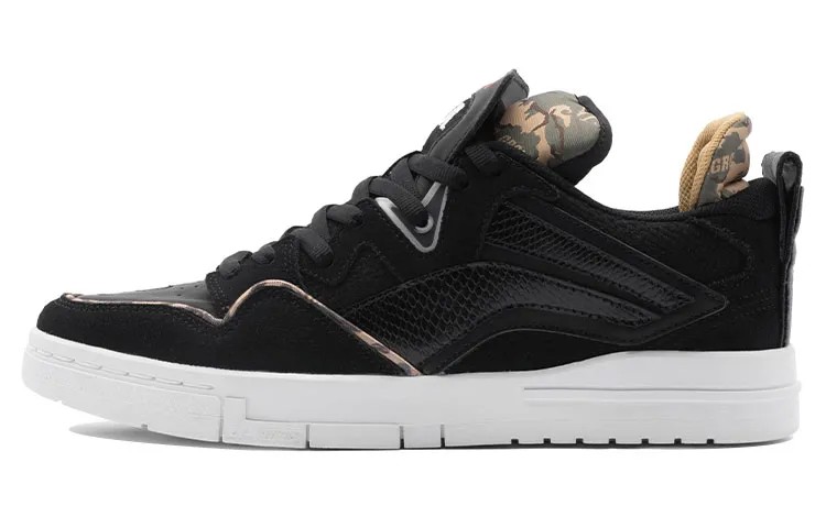 Кроссовки Wave Skateboarding Shoes Men Low-Top Black Camouflage Lining