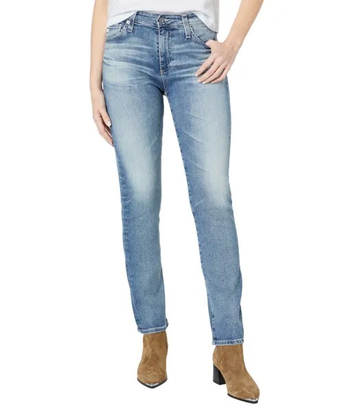 Джинсы AG Adriano Goldschmied, Mari High-Rise Slim Straight in Richmond