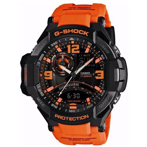 Наручные часы CASIO G-Shock GA-1000-4A, черный, серебряный