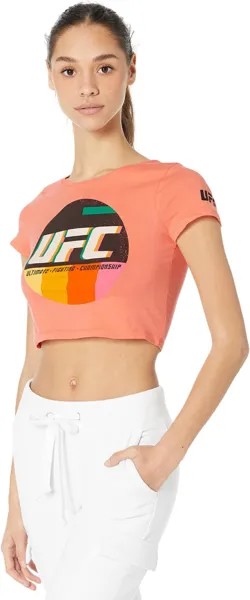 Укороченная футболка Harmony UFC, коралловый