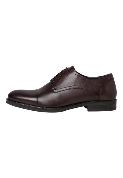 Элегантные туфли на шнуровке s.Oliver, темно-коричневые.