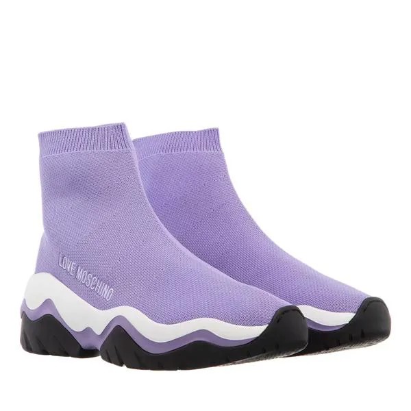 Кроссовки socks Love Moschino, фиолетовый