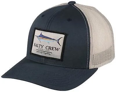 Кепка Salty Crew Marlin Mount Retro Trucker — темно-синий/серебристый — новинка