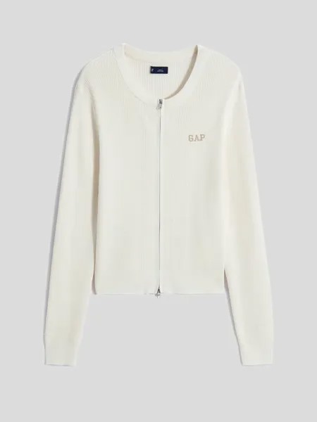 Кардиган женский Gap на молнии, коричневый