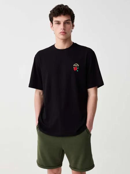 Джоггеры-Бермуды из флиса с отворотами Grand & Hills, цвет army green