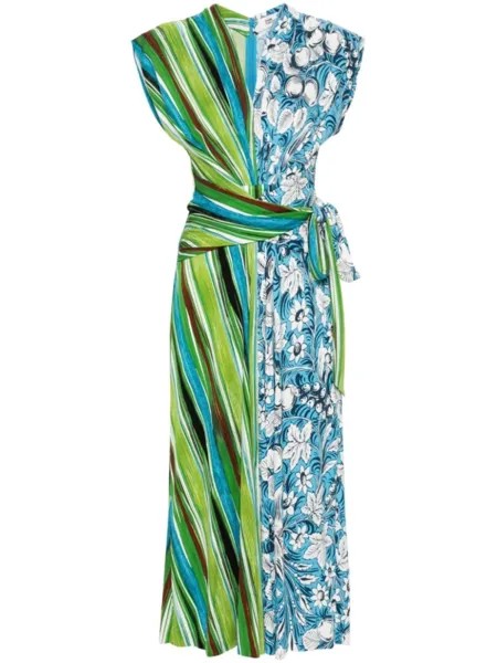 Diane Von Furstenberg платье миди Dorothee, синий