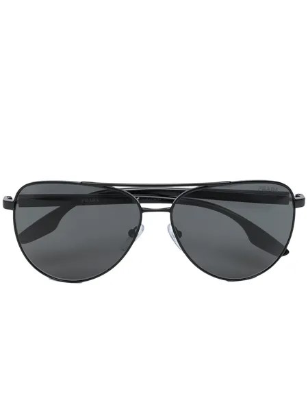 Prada Linea Rossa солнцезащитные очки-авиаторы Linea Rossa