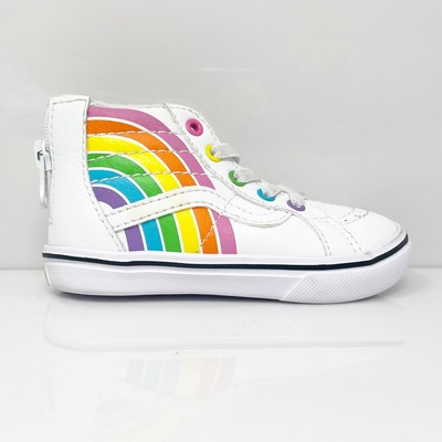 Vans Boys Sk8 Hi 721356 Белая повседневная обувь Кроссовки Размер 6