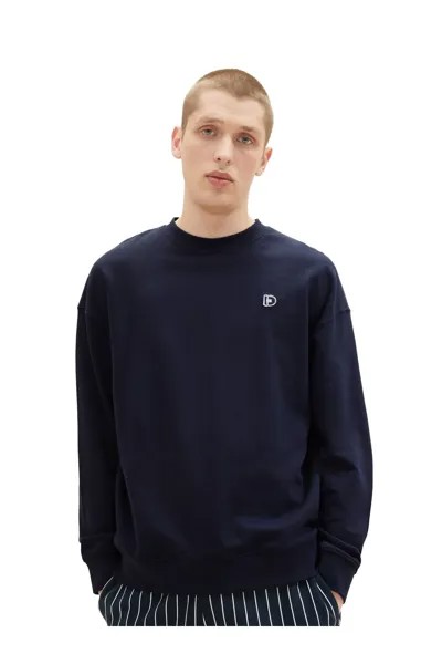 Толстовка - Черный - Классический крой Tom Tailor Denim, черный