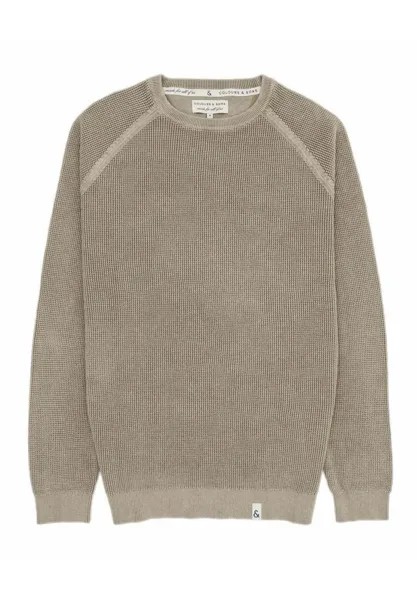 Вязаный свитер ROUNDNECK Colours & Sons, цвет beige