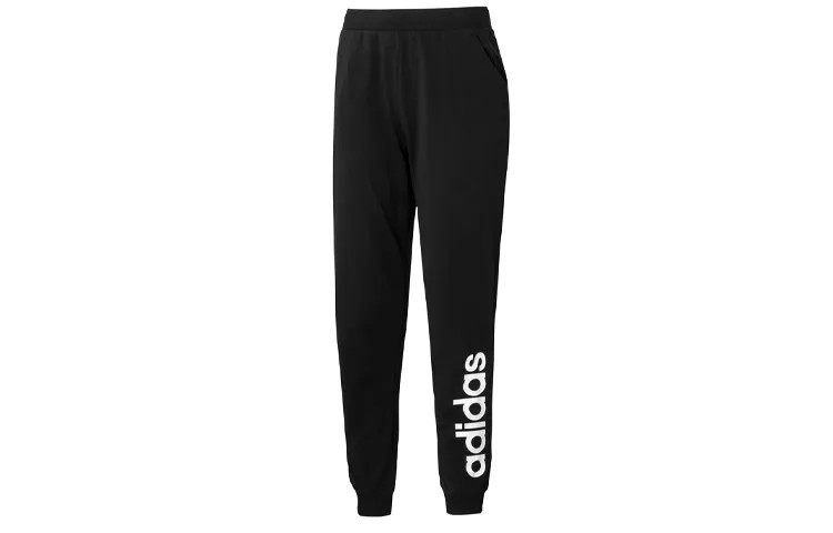 Adidas neo Женские трикотажные спортивные штаны, Черный