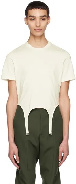Футболка Off-White с подвязками Dion Lee