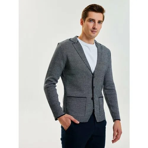 Пиджак Modclick, размер 58, синий, серый