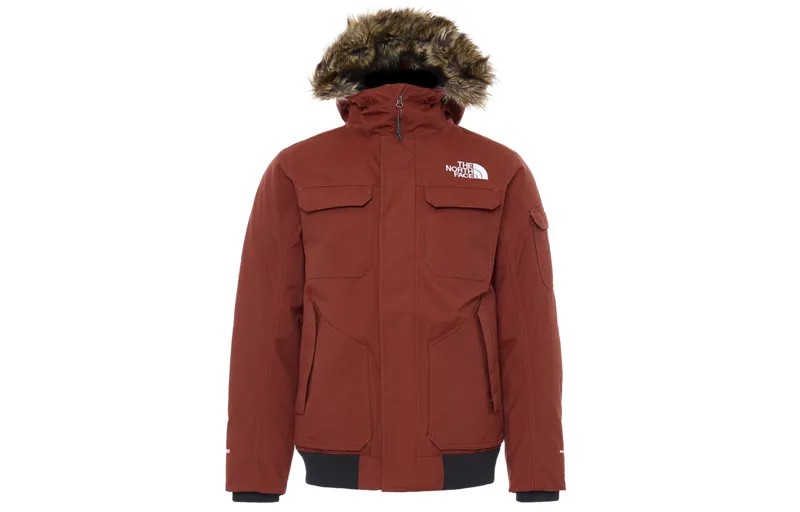 Пуховик мужской красный The North Face, красный