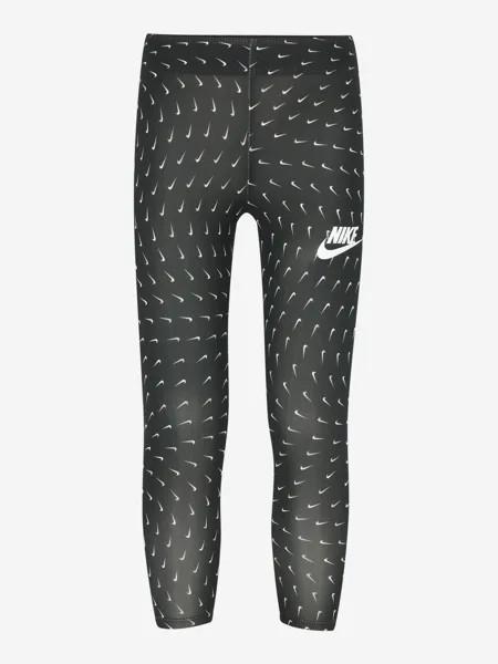 Легинсы для девочек Nike Sport Essentials Aop, Черный