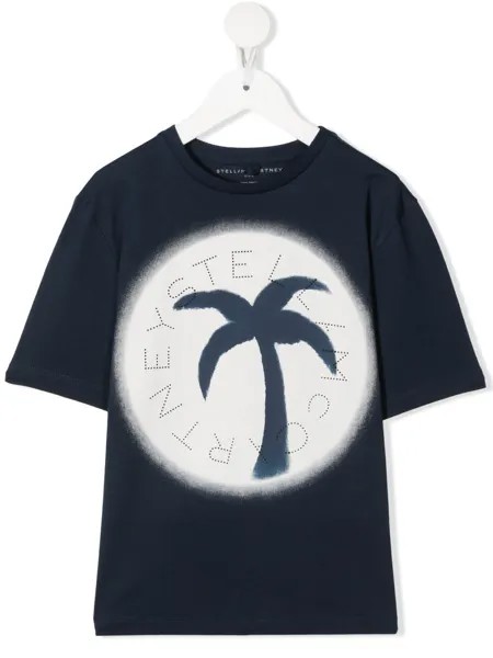 Stella McCartney Kids футболка с принтом и логотипом