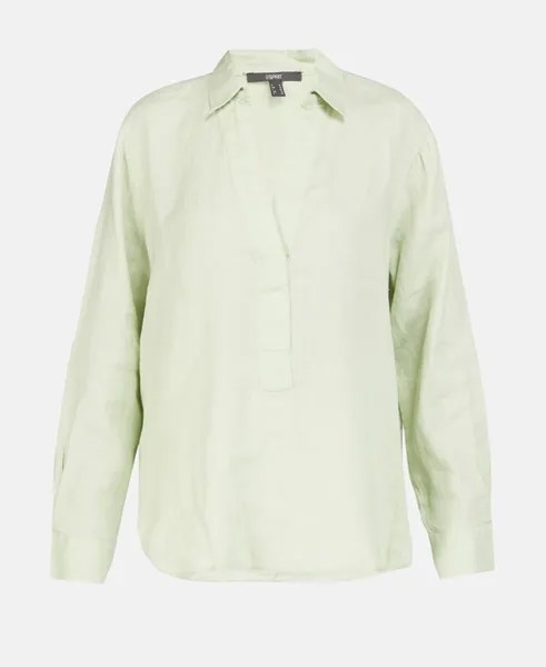 Льняная блузка Esprit Collection, лаймовый