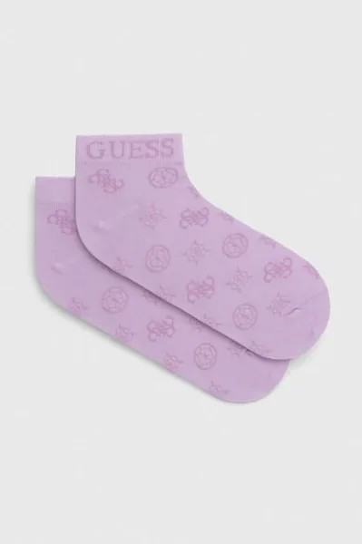 Носки Guess, фиолетовый