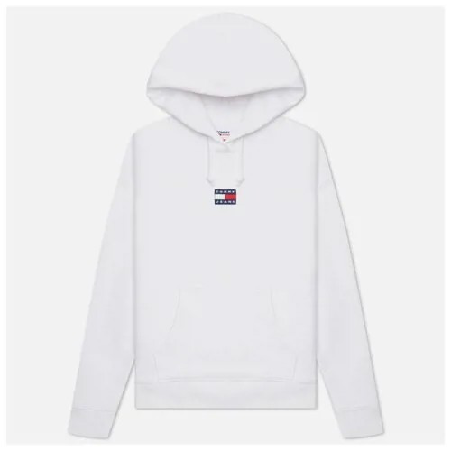 Женская толстовка Tommy Jeans Tommy Center Badge Hoodie белый , Размер XS