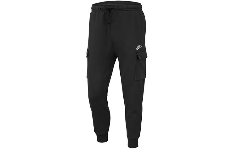 Мужские трикотажные спортивные штаны Nike, цвет Black