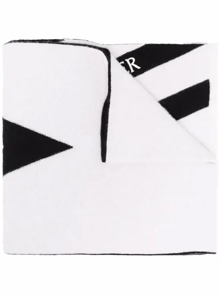 Moncler полосатый шарф с логотипом