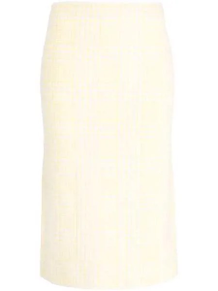 Sportmax юбка-карандаш в ломаную клетку