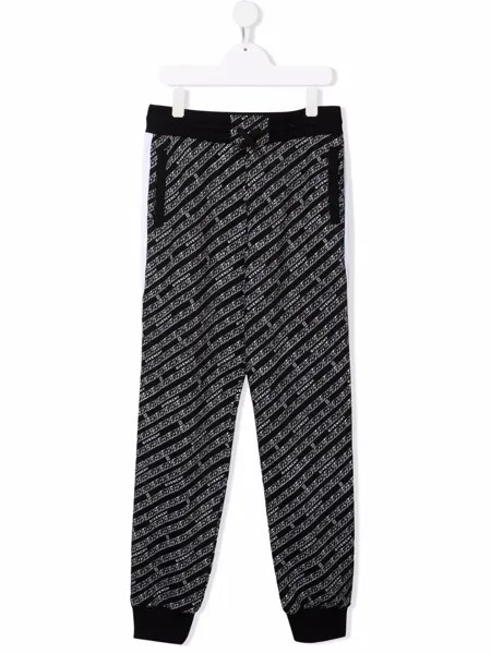 Givenchy Kids спортивные брюки с принтом