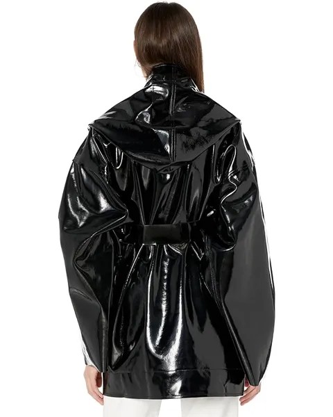 Пальто Norma Kamali Oversized Hooded Car Coat, черный