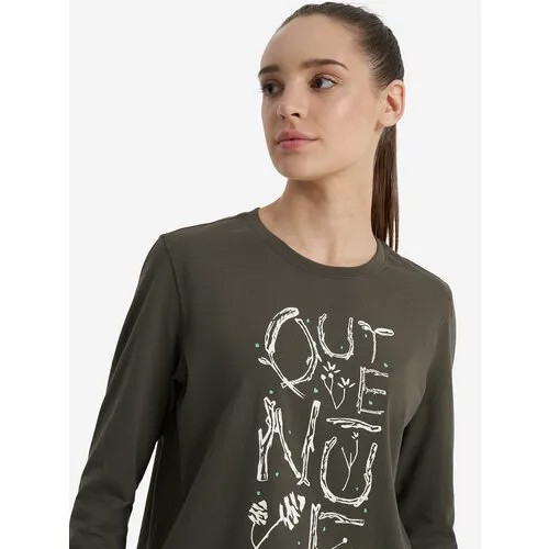 Лонгслив OUTVENTURE, размер 46-48, , темно-коричневый
