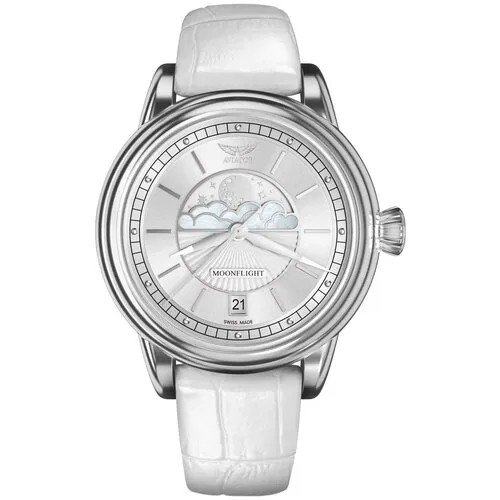 Наручные часы Aviator Douglas MoonFlight V.1.33.0.250.4, серебряный