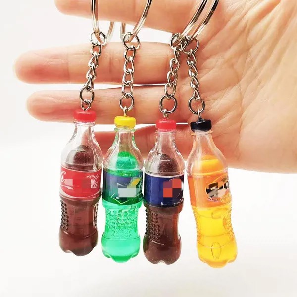 Креативные мини-бутылки для напитков Брелоки Сумка Подвеска Пряжка для ключей Украшения Автомобильные аксессуары