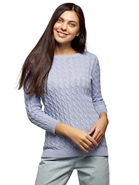 Джемпер женский oodji 63810234 синий 2XS