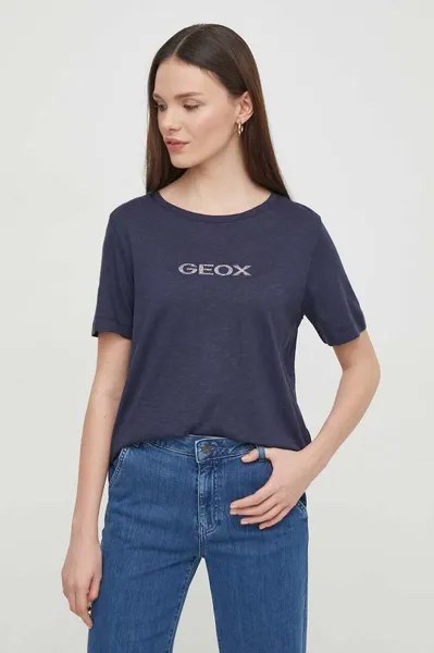 Футболка W4510G-T3093 W футболка Geox, темно-синий