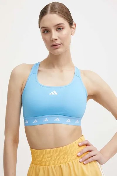 Спортивный бюстгальтер Powerreact adidas Performance, синий
