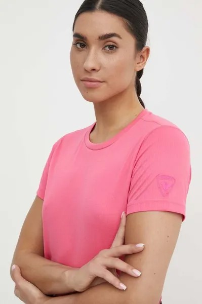 Однотонная спортивная футболка Rossignol, розовый