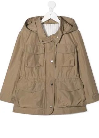 Brunello Cucinelli Kids куртка с капюшоном