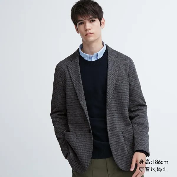 Uniqlo, удобная куртка для мужчин/женщин/пар, костюм с прямой талией, деловой повседневный костюм